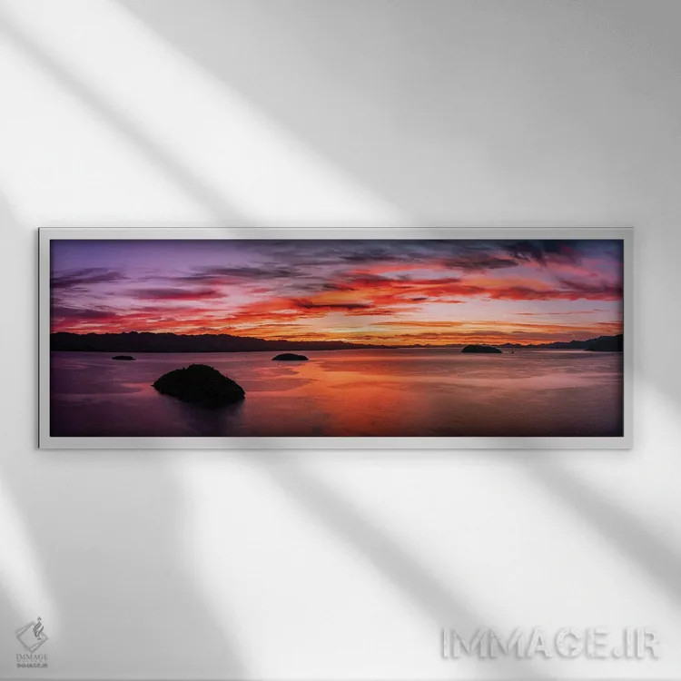 تابلو دکوراتیو Concepcion Bay, Baja California Sur, Mexico" - "منظر در… اثر پانورامیک ایمجز - نمای قابدار سفید