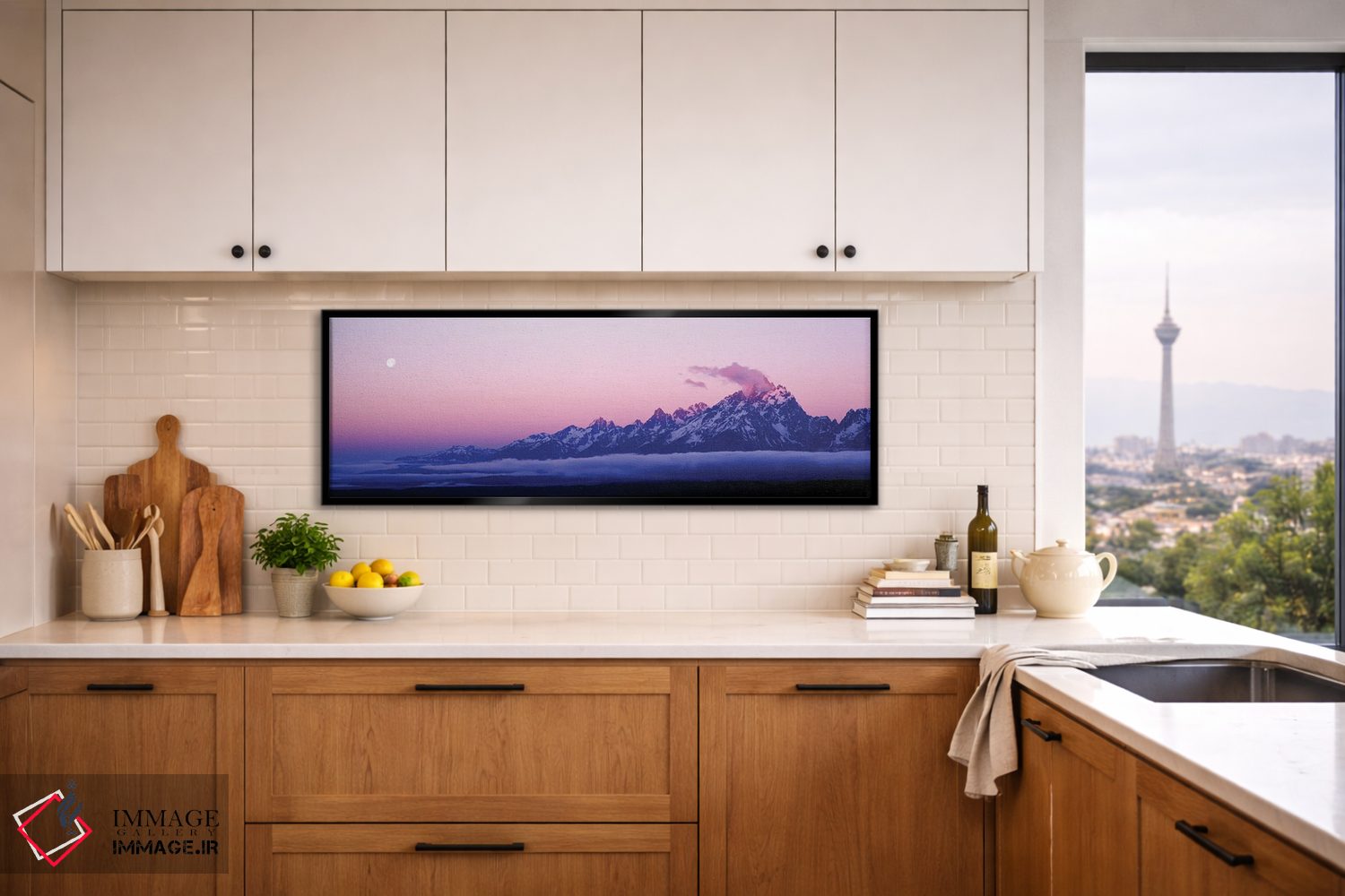 تابلو دکوراتیو رشته کوه تتون، پارک ملی گرند تتون، وایومینگ، آمریکا اثر پانورامیک ایمجز - D6B