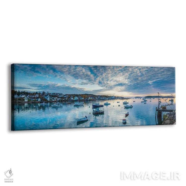 تابلو دکوراتیو Maine, Stonington, Stonington Harbor, Dawn" - "ایالات م… اثر پانورامیک ایمجز - نمای پرسپکتیو محصول