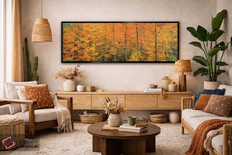 تابلو دکوراتیو Memorial State Forest, New York, USA" - "درختان در جنگل… اثر پانورامیک ایمجز - D3B