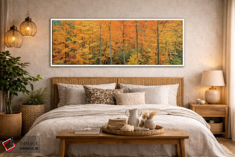 تابلو دکوراتیو Memorial State Forest, New York, USA" - "درختان در جنگل… اثر پانورامیک ایمجز - D4W