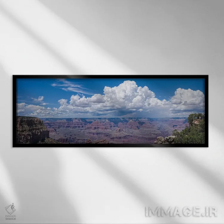 تابلو دکوراتیو Grand Canyon, Arizona, USA" - "نمایی از ابرها بر فراز د… اثر پانورامیک ایمجز - نمای قابدار مشکی