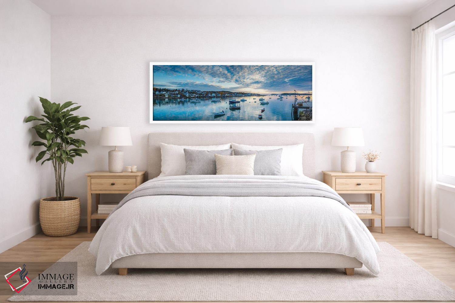 تابلو دکوراتیو Maine, Stonington, Stonington Harbor, Dawn" - "ایالات م… اثر پانورامیک ایمجز - D4W