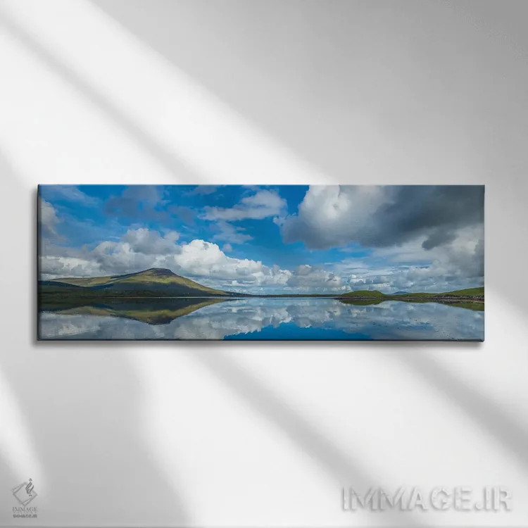 تابلو دکوراتیو Bellacragher Bay, County Mayo, Ireland" - "نمایی از دری… اثر پانورامیک ایمجز - نمای روبهرو روی دیوار