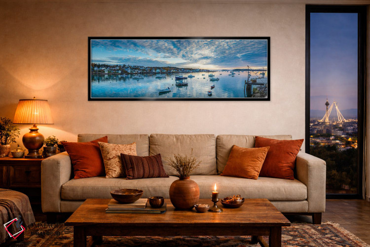 تابلو دکوراتیو Maine, Stonington, Stonington Harbor, Dawn" - "ایالات م… اثر پانورامیک ایمجز - D5B