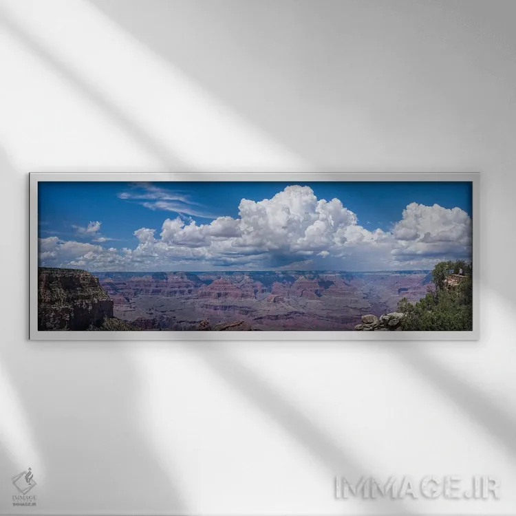 تابلو دکوراتیو Grand Canyon, Arizona, USA" - "نمایی از ابرها بر فراز د… اثر پانورامیک ایمجز - نمای قابدار سفید