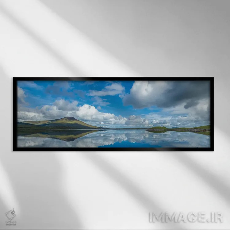 تابلو دکوراتیو Bellacragher Bay, County Mayo, Ireland" - "نمایی از دری… اثر پانورامیک ایمجز - نمای قابدار مشکی