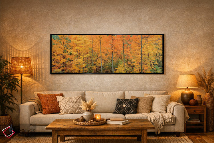 تابلو دکوراتیو Memorial State Forest, New York, USA" - "درختان در جنگل… اثر پانورامیک ایمجز - D6B