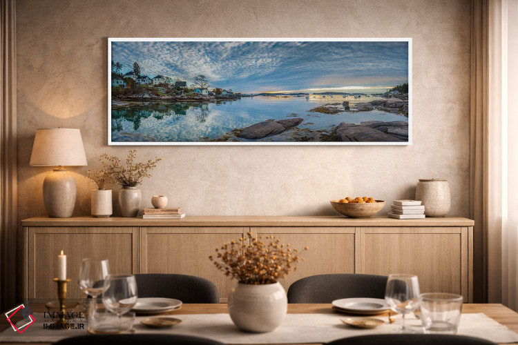 تابلو دکوراتیو Maine, Stonington, Stonington Harbor, Dawn" - "ایالات م… اثر پانورامیک ایمجز - D3W