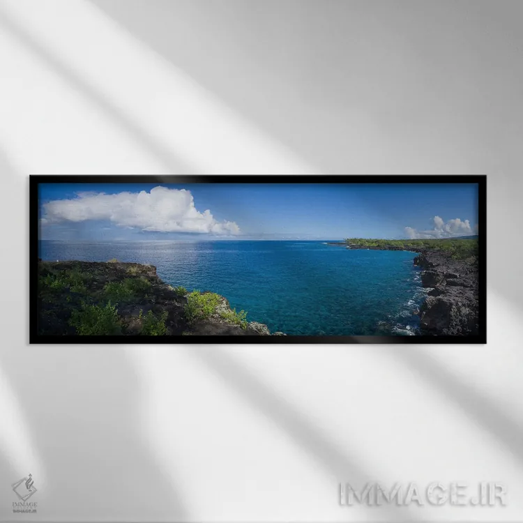تابلو دکوراتیو South Kona, Hawaii, USA" - "نمایی از دریا و خط ساحلی، ج… اثر پانورامیک ایمجز - نمای قابدار مشکی