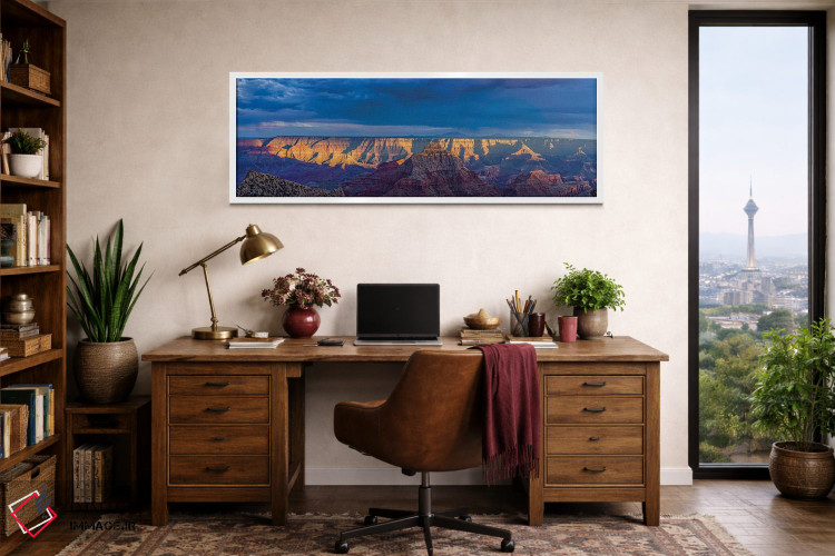 تابلو دکوراتیو Grand Canyon, Arizona, USA" - "نمایی از آسمان دراماتیک… اثر پانورامیک ایمجز - D2W