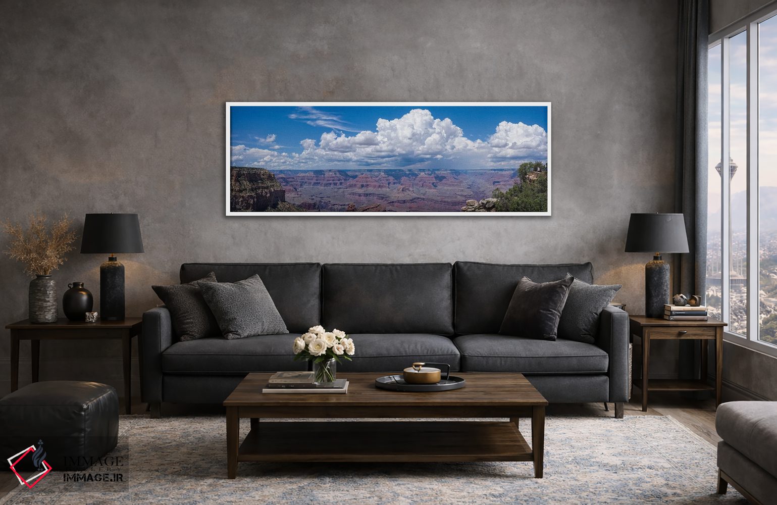 تابلو دکوراتیو Grand Canyon, Arizona, USA" - "نمایی از ابرها بر فراز د… اثر پانورامیک ایمجز - D4W