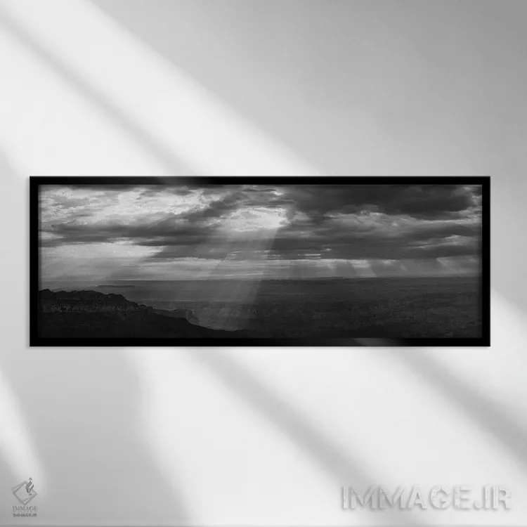 تابلو دکوراتیو Grand Canyon, Arizona, USA" - "نمایی از نور خورشید از م… اثر پانورامیک ایمجز - نمای قابدار مشکی