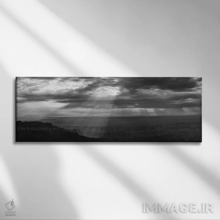 تابلو دکوراتیو Grand Canyon, Arizona, USA" - "نمایی از نور خورشید از م… اثر پانورامیک ایمجز - نمای روبهرو روی دیوار