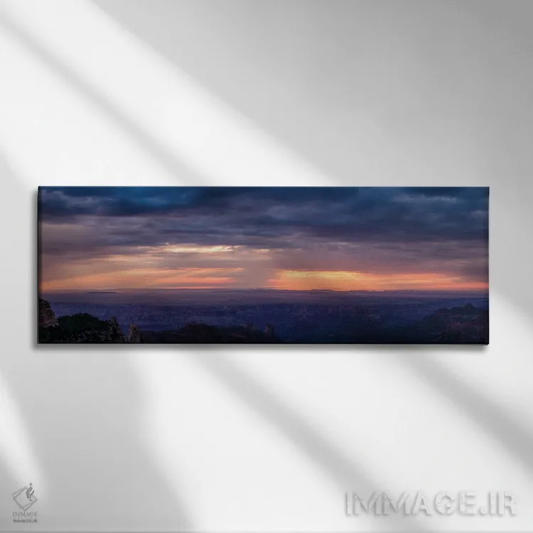 تابلو دکوراتیو Grand Canyon, Arizona, USA" - "نمایی از نور خورشید از م… اثر پانورامیک ایمجز - نمای روبهرو روی دیوار