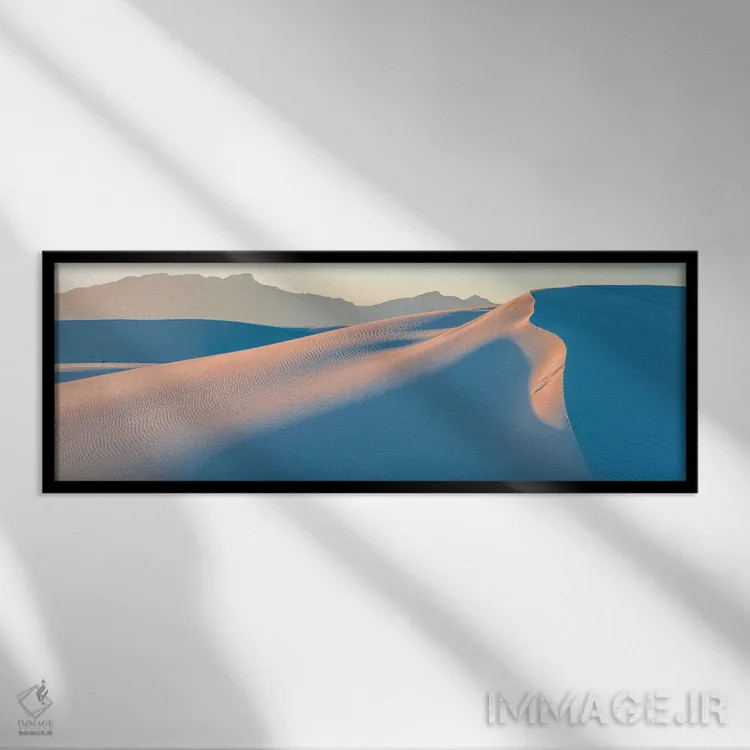 تابلو دکوراتیو White Sands National Monument, New Mexico, USA" - "تل ه… اثر پانورامیک ایمجز - نمای قابدار مشکی