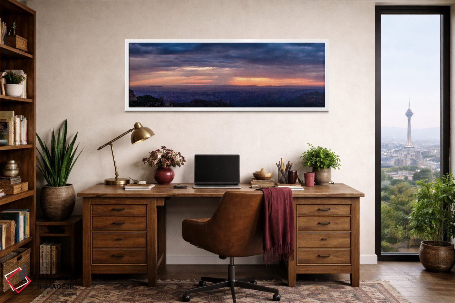 تابلو دکوراتیو Grand Canyon, Arizona, USA" - "نمایی از نور خورشید از م… اثر پانورامیک ایمجز - D2W