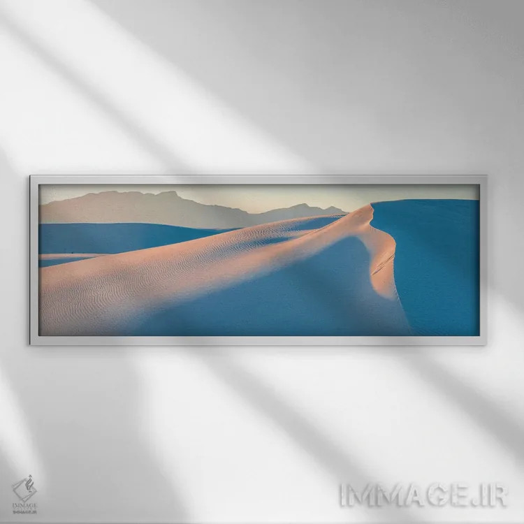 تابلو دکوراتیو White Sands National Monument, New Mexico, USA" - "تل ه… اثر پانورامیک ایمجز - نمای قابدار سفید