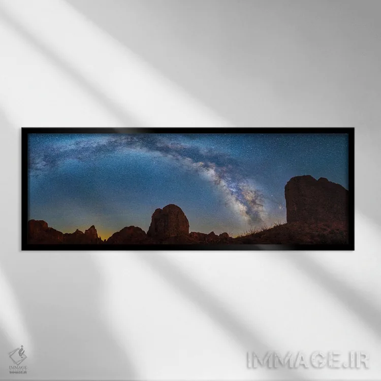تابلو دکوراتیو Kofa Queen Canyon, Arizona, USA" - "منظره ای با تشکیل ه… اثر پانورامیک ایمجز - نمای قابدار مشکی