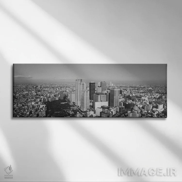 تابلو دکوراتیو Tokyo Prefecture, Japan,نمای هوایی از یک شهر، استان توک… اثر پانورامیک ایمجز - نمای روبهرو روی دیوار