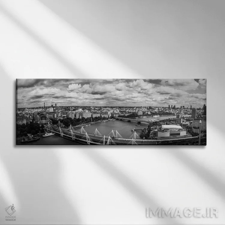 تابلو دکوراتیو London, England,نمای هوایی از یک شهر، لندن، انگلستان اثر پانورامیک ایمجز - نمای روبهرو روی دیوار