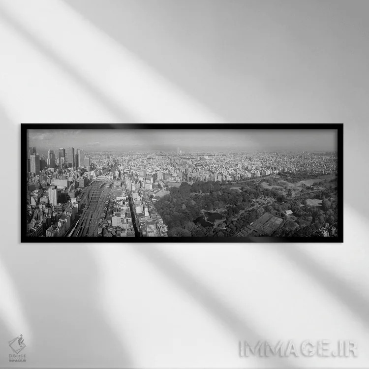 تابلو دکوراتیو Tokyo, Kanto Region, Honshu, Japan,نمای هوایی از خط افق… اثر پانورامیک ایمجز - نمای قابدار مشکی