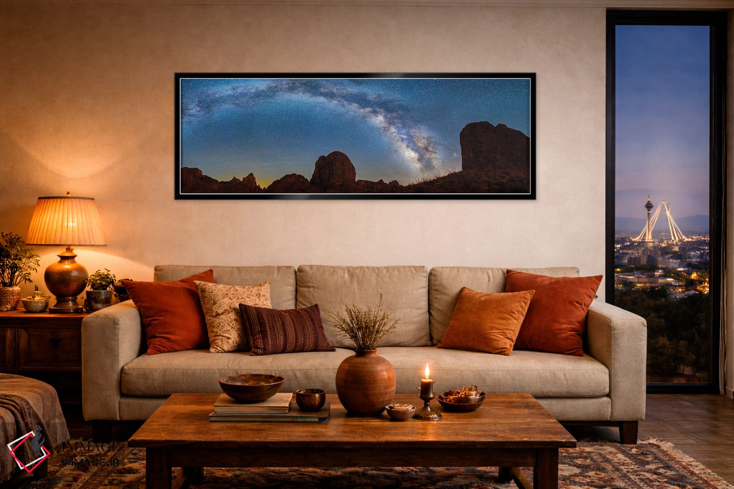 تابلو دکوراتیو Kofa Queen Canyon, Arizona, USA" - "منظره ای با تشکیل ه… اثر پانورامیک ایمجز - D5B