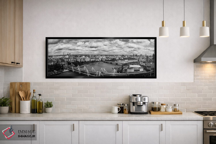 تابلو دکوراتیو London, England,نمای هوایی از یک شهر، لندن، انگلستان اثر پانورامیک ایمجز - D3B