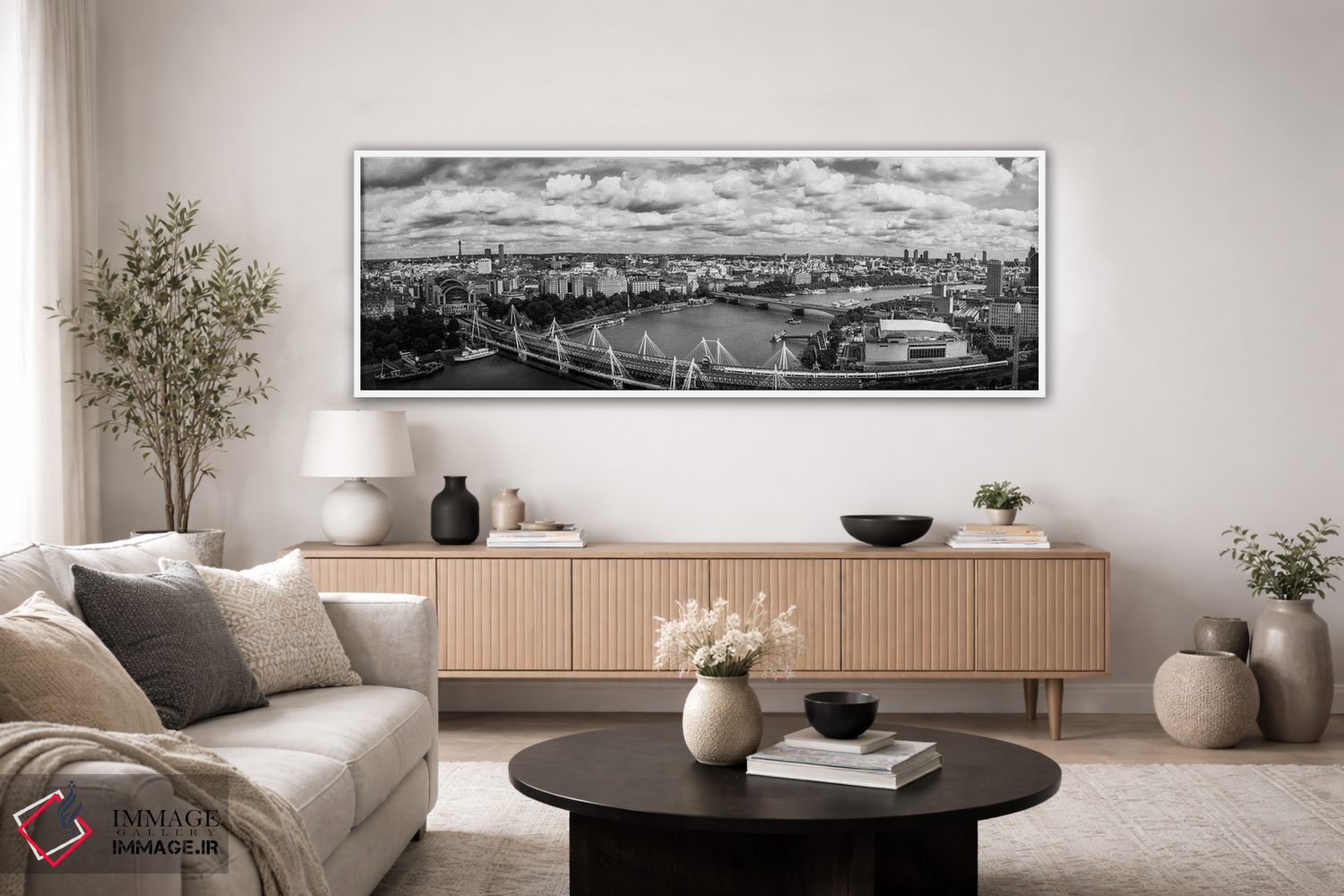 تابلو دکوراتیو London, England,نمای هوایی از یک شهر، لندن، انگلستان اثر پانورامیک ایمجز - D4W