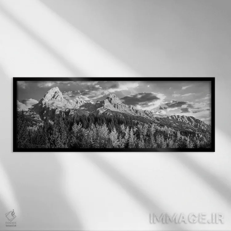 تابلو دکوراتیو Taggart Lake, Grand Teton National Park, Wyoming, USA,د… اثر پانورامیک ایمجز - نمای قابدار مشکی