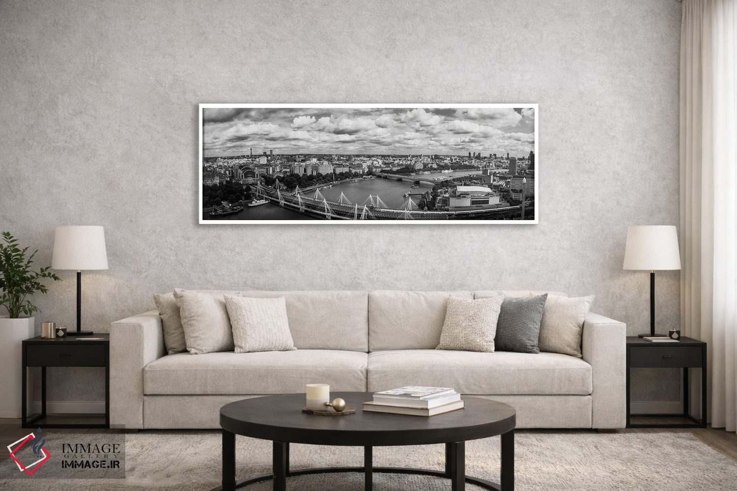 تابلو دکوراتیو London, England,نمای هوایی از یک شهر، لندن، انگلستان اثر پانورامیک ایمجز - D6W