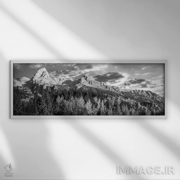 تابلو دکوراتیو Taggart Lake, Grand Teton National Park, Wyoming, USA,د… اثر پانورامیک ایمجز - نمای قابدار سفید