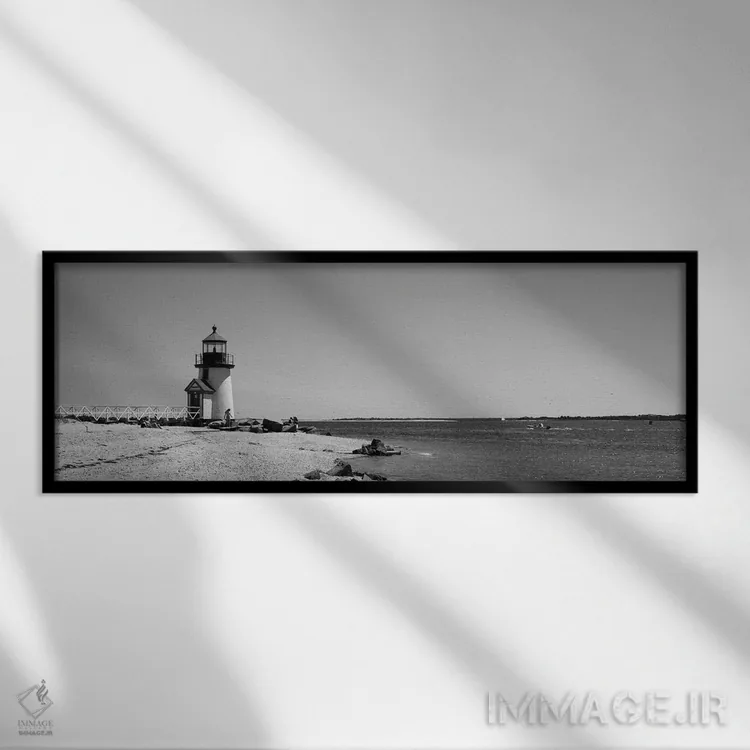تابلو دکوراتیو Brant Point Lighthouse, Nantucket, Massachusetts, USA"… اثر پانورامیک ایمجز - نمای قابدار مشکی