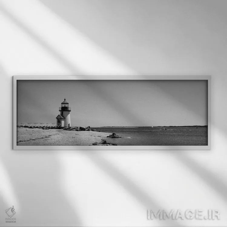 تابلو دکوراتیو Brant Point Lighthouse, Nantucket, Massachusetts, USA"… اثر پانورامیک ایمجز - نمای قابدار سفید