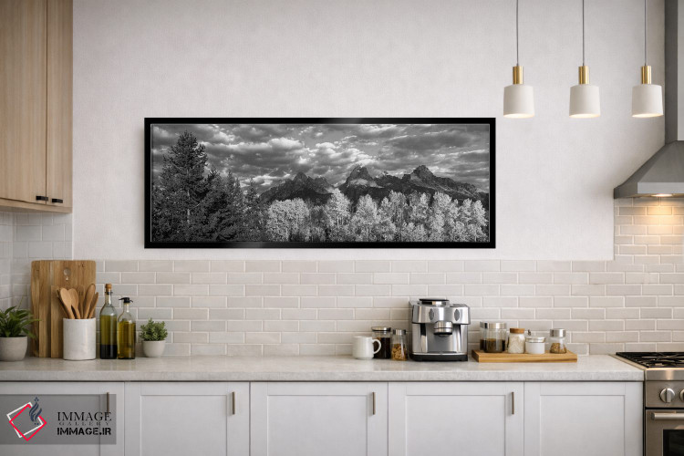 تابلو دکوراتیو Teton Range, Grand Teton National Park, Wyoming, USA,بی… اثر پانورامیک ایمجز - D3B