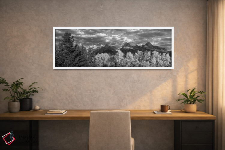 تابلو دکوراتیو Teton Range, Grand Teton National Park, Wyoming, USA,بی… اثر پانورامیک ایمجز - D1W