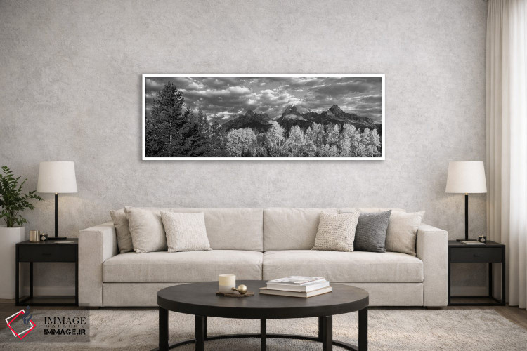 تابلو دکوراتیو Teton Range, Grand Teton National Park, Wyoming, USA,بی… اثر پانورامیک ایمجز - D6W