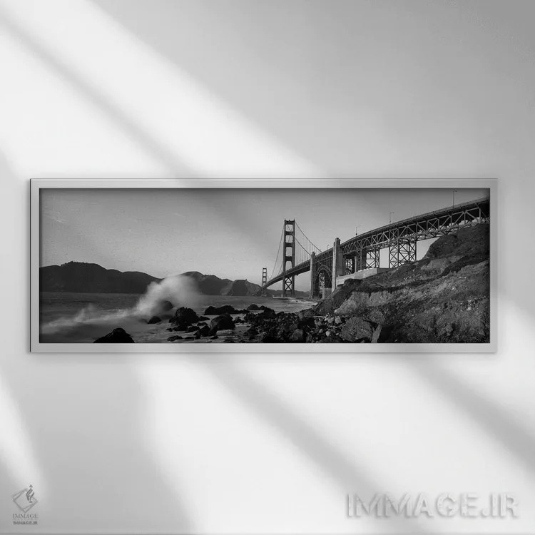 تابلو دکوراتیو San Francisco Bay, Golden Gate Bridge, San Francisco, M… اثر پانورامیک ایمجز - نمای قابدار سفید