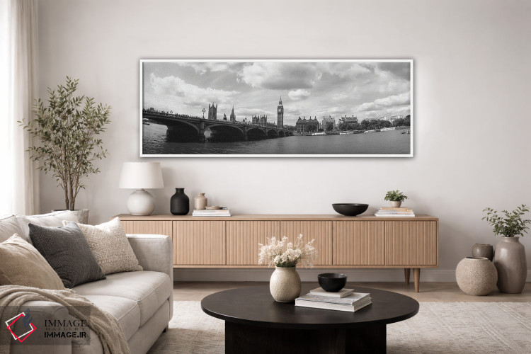 تابلو دکوراتیو City Of Westminster, London, England" - "بیگ بن و مجلس… اثر پانورامیک ایمجز - D3W