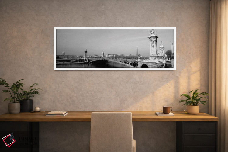 تابلو دکوراتیو Alexandre III Bridge, Eiffel Tower, Paris, France" - "پ… اثر پانورامیک ایمجز - D1W