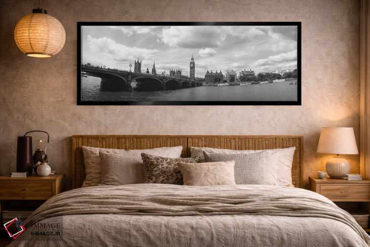 تابلو دکوراتیو City Of Westminster, London, England" - "بیگ بن و مجلس… اثر پانورامیک ایمجز - D5B