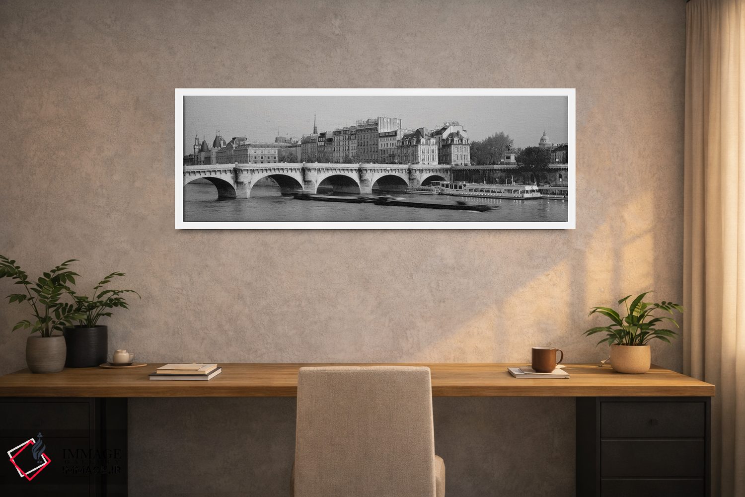 تابلو دکوراتیو Pont Neuf Bridge, Paris, France" - "پل روی رودخانه، پل… اثر پانورامیک ایمجز - D1W
