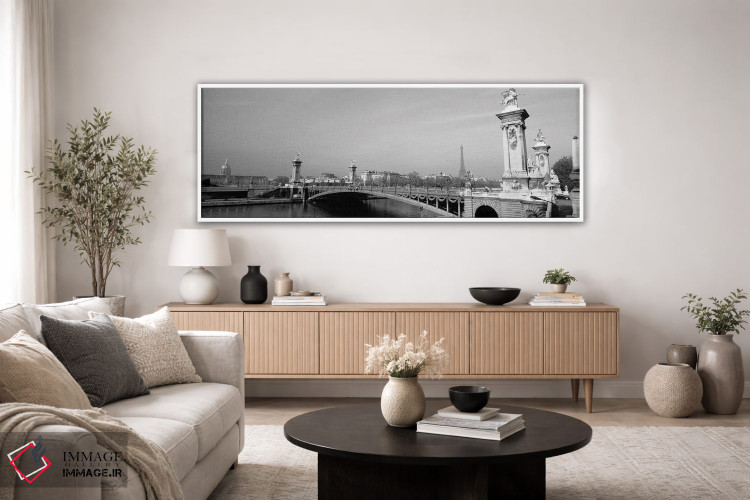 تابلو دکوراتیو Alexandre III Bridge, Eiffel Tower, Paris, France" - "پ… اثر پانورامیک ایمجز - D3W