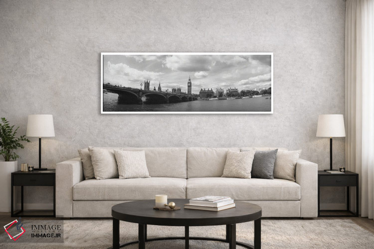 تابلو دکوراتیو City Of Westminster, London, England" - "بیگ بن و مجلس… اثر پانورامیک ایمجز - D6W