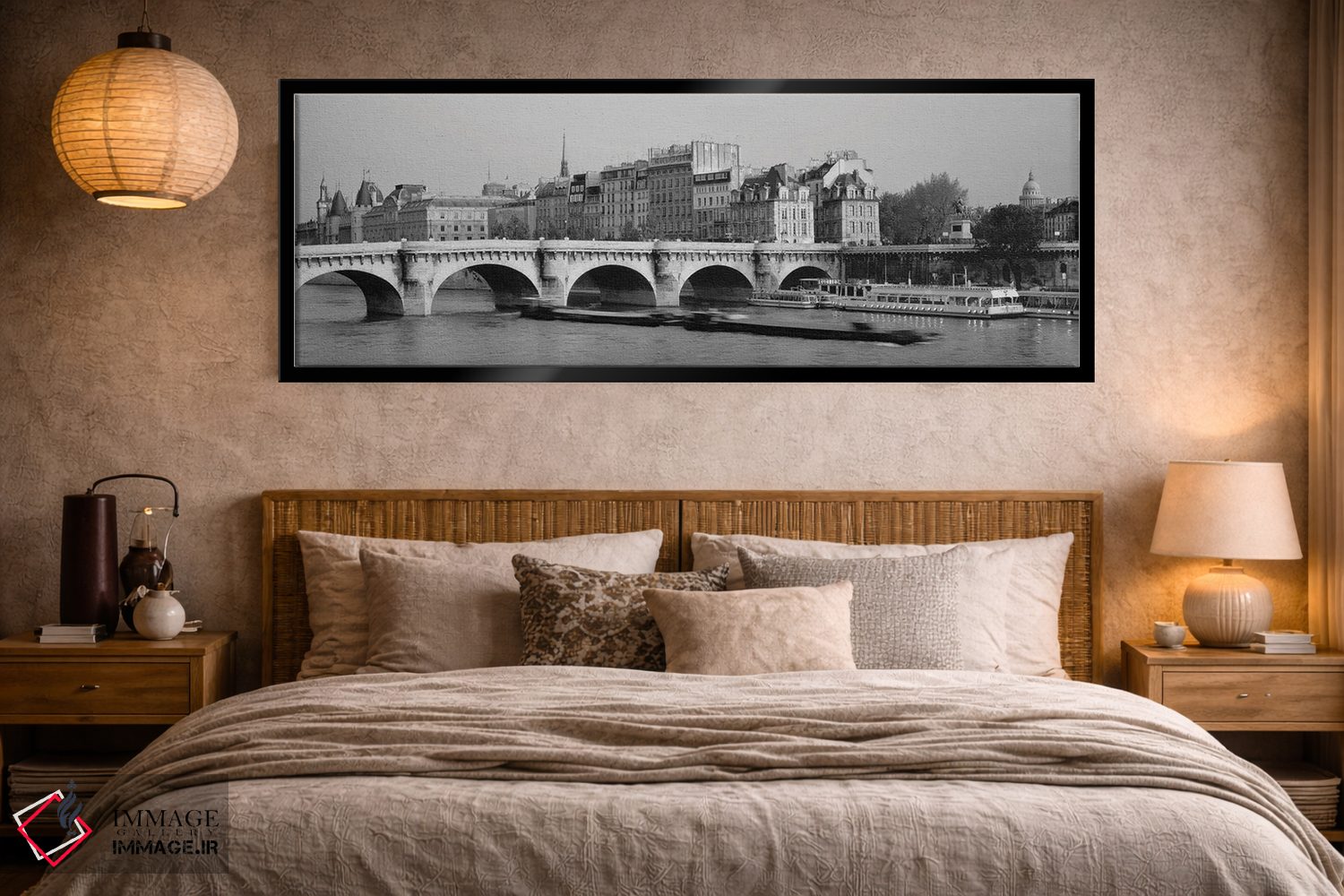 تابلو دکوراتیو Pont Neuf Bridge, Paris, France" - "پل روی رودخانه، پل… اثر پانورامیک ایمجز - D5B