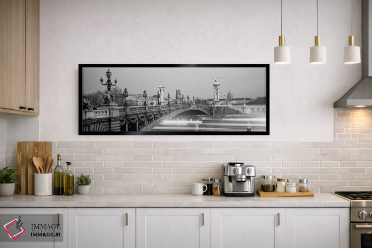 تابلو دکوراتیو Seine River, Paris, France" - "پل روی رودخانه، رودخانه… اثر پانورامیک ایمجز - D2B