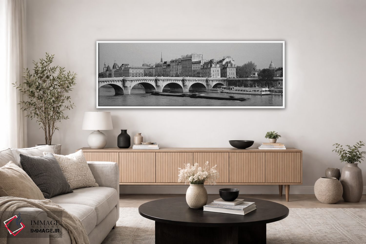 تابلو دکوراتیو Pont Neuf Bridge, Paris, France" - "پل روی رودخانه، پل… اثر پانورامیک ایمجز - D4W