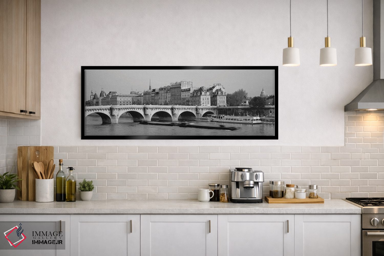 تابلو دکوراتیو Pont Neuf Bridge, Paris, France" - "پل روی رودخانه، پل… اثر پانورامیک ایمجز - D3B