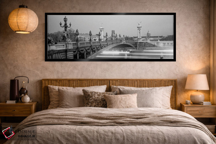 تابلو دکوراتیو Seine River, Paris, France" - "پل روی رودخانه، رودخانه… اثر پانورامیک ایمجز - D5B