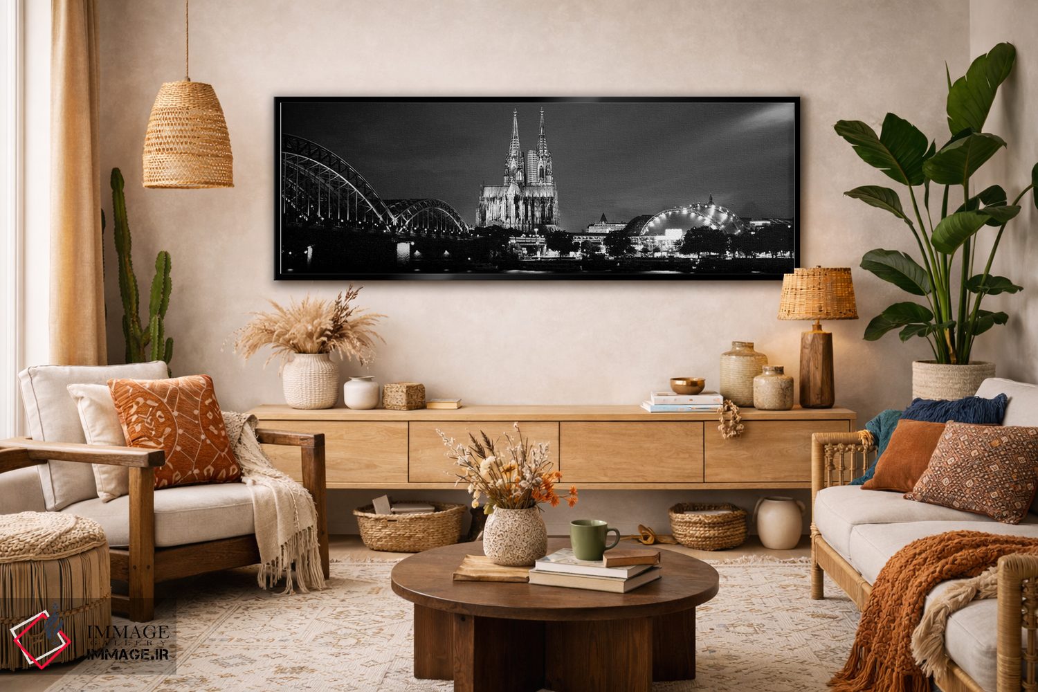 تابلو دکوراتیو Musical Dome, Cologne Cathedral, Hohenzollern Bridge, R… اثر پانورامیک ایمجز - D3B